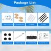 Beach Canopy Tent 10x10ft Sun Shelter Family Beach Tent Outdoor Shade UPF50+ with Sandbag Foldable Poles Carry Bag for Camping Trip Fishing Picnic