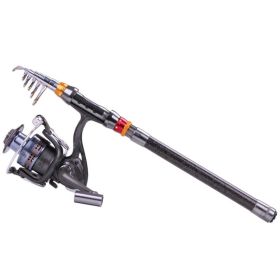 Fishing-Rod-Set Lures Spinning Reel Combo Line Telescopic Carbon-Fiber Travel And (Option: 7style)