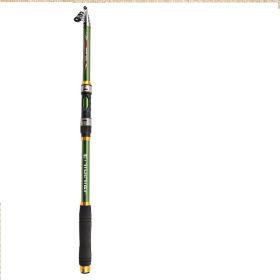 2.1M -3.6M Carp Fishing Rod Feeder Hard FRP Carbon Fiber Telescopic Fishing Rod Fishing Pole (Option: Green-2.7)