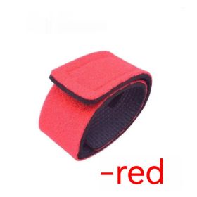 Fishing Gear Fishing Rod Binding Band Non-slip Ratchet Tie Down Velcro Rod Wrap Bundle Lure Binding Rod (Color: Red)