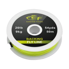 SF Braided Fly Fishing Trout Topline 20lb 30lb 50m 100 (Option: Yellow 50m-20LB)