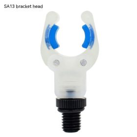 Accessories Black Nylon Plastic Clamp Rod SA13 Bracket Head Luminous Sea Fishing Rod Accessories (Option: Transparent-Blue Gasket)