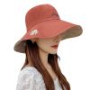 Bucket Hats Women Men Fishing Caps Reversible Double Sided Daisys Embroidery Sun Protection Hat Fisherman Cap