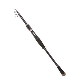 Carbon Telescopic Ultra Light Short Section Portable Straight Shank Fishing Rod (Option: Straight handle-Length1.8)